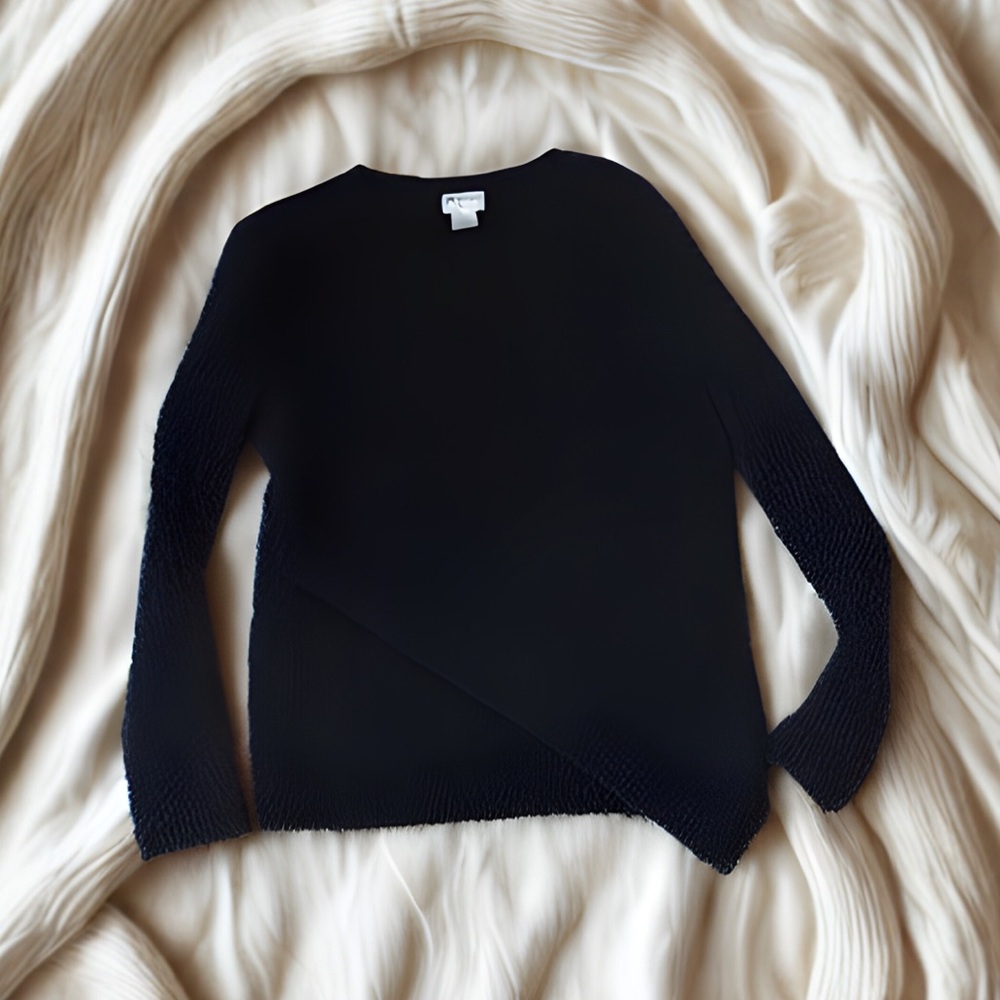 Black Ribbed Sweater Club Monaco Cashmere